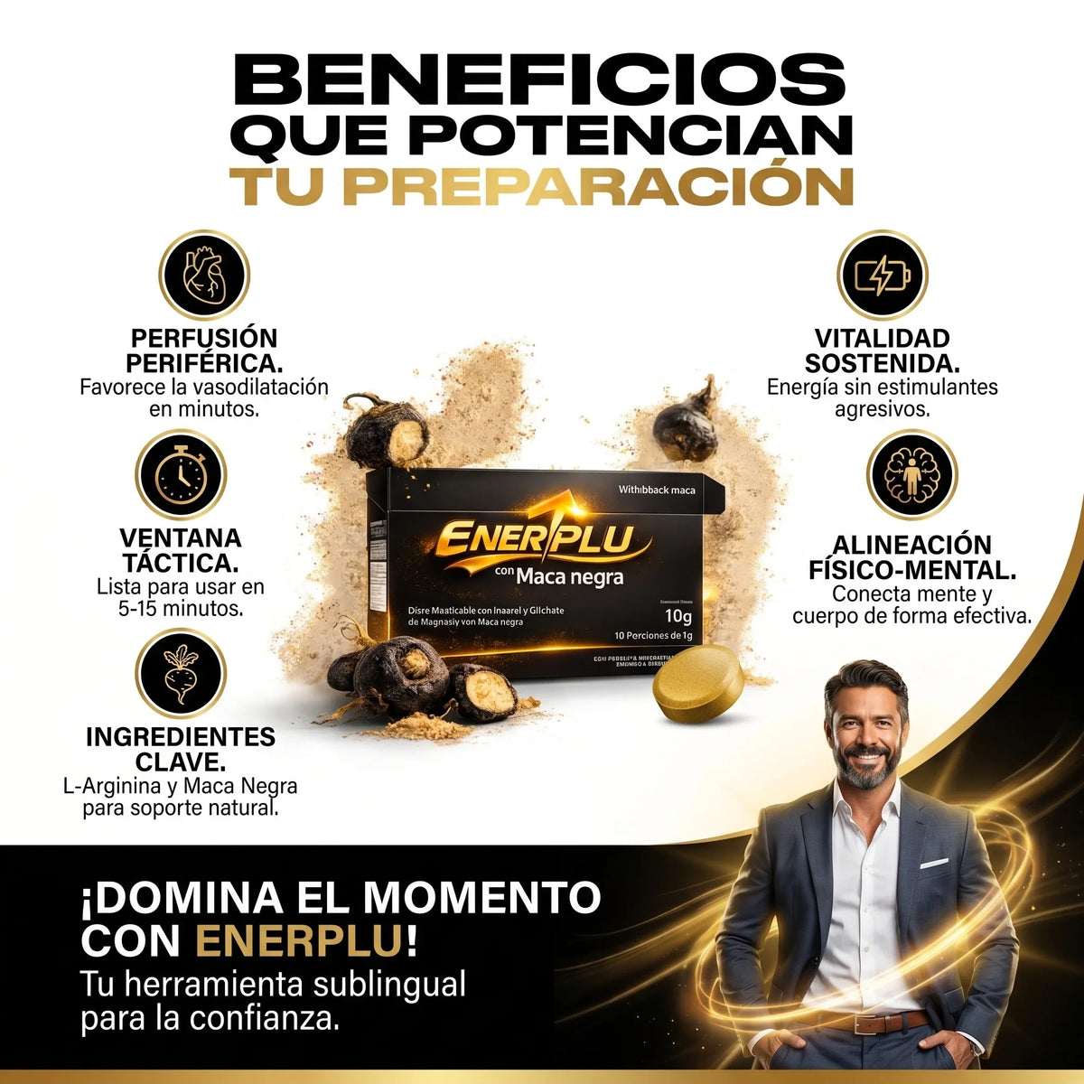Enerplu | Energía, Resistencia, Firmeza Suplemento Natural ™